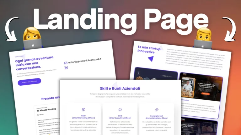 Landing page per personal brand: come valorizzare il tuo lavoro