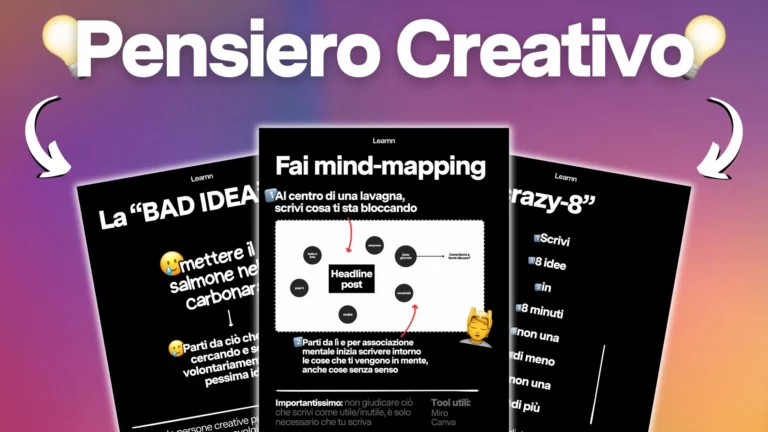 Pensiero creativo: 8 tecniche per stimolare la creatività